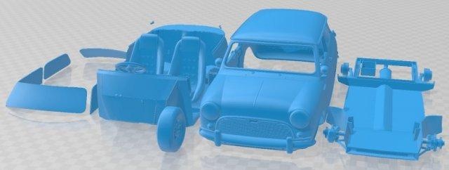 mini hacher imprimable voiture automobile fente scalextric tamiya rc miniz loisir micro 3d print model - Mito3D