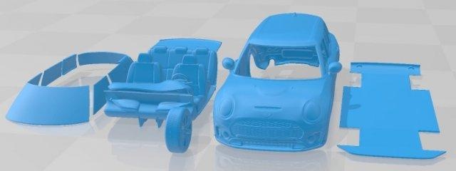 mini clubman 2022 imprimable voiture automobile fente scalextric tamiya rc miniz loisir micro 3d print model - Mito3D