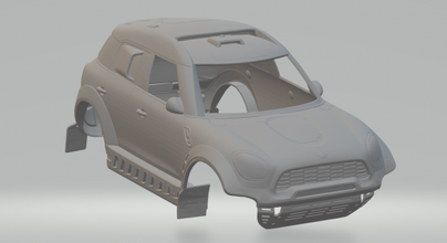 mini coutryman raid diecast slot-car slotcar slot car hot hotwheels rc 3d print model - Mito3D