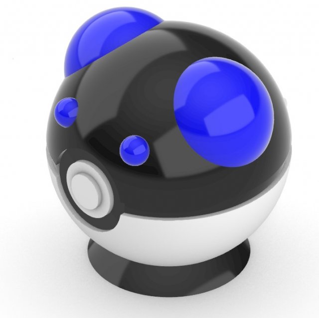 Mini Schwerball 3d drucken Stand Spielzeuge Pokémon Pokeball Pokeballs Sammlung 3dprint 3D print model - Mito3D