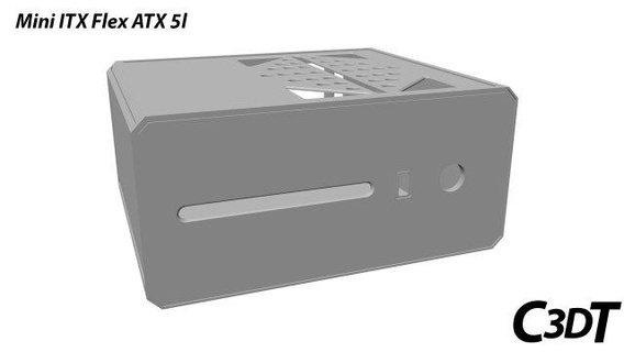mini itx flex atx 5l pc laptop stl game toys gamer boys man case gpu psu castom mode usb3-0 c3dt 3d print model - Mito3D