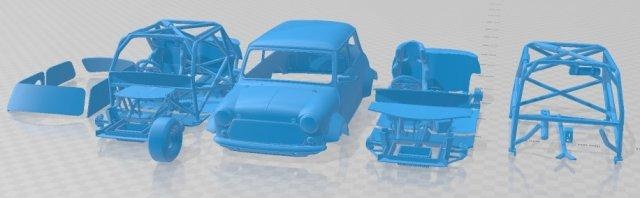 mini miglia printable car 3d print model automotive slot scalextric tamiya rc miniz hobby micro 3d print model - Mito3D
