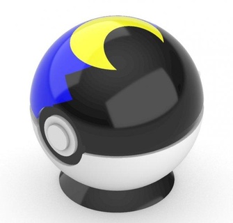mini moonball 3d print stand toys pokebola pokebolas pokeball pokemon stl impresion impresion3d 3d print model - Mito3D