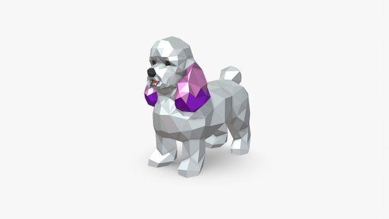 mini kaniş hayvanlar Sanat hediye Yazdır düşük poli 3dprint hayvan dekor iç tasarım minyatürler heykel oyuncak karikatür çokgen Şirin 3d print model - Mito3D