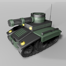 mini tank askeri military vehicle makine tabanca Donanma savaş oyun silah yok edici ww2 panzer 3d print model - Mito3D