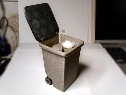 mini poubelle modèle voiture idées DIY titulaire soutien sac Didacticiel échelle couture Sacs miniature graisseurs atelier ordures téléphone 3d print model - Mito3D