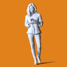 miniatura pose personas 82 3d 3dmodel cg juego stl obj humano hombre masculino mujer hembra niña chico personaje 3dprint imprimible 3dscan 3d print model - Mito3D