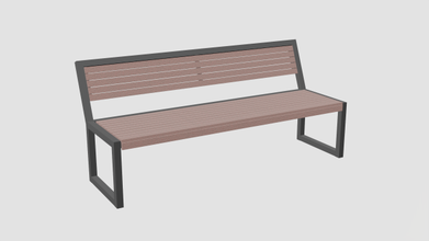minimalistic bench minimalist minimalism 3d print model - Mito3D