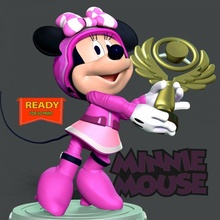 Minnie Maus Meister Trophäe Rennen Disney Tier 3dprint 3dprinting Zahl Anime Kunst Figuren Miniaturen Charakter Manga Fan Art 3d print model - Mito3D