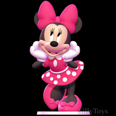 minnie souris 3d impression modèle in animaux 3dexport mickey rat femelle anthro velu animal hypothèque 3d print model - Mito3D