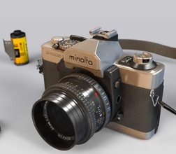 minolta 3d modello in foto 3dexport oggetto telecamera vray 3ds alto poli 3d print model - Mito3D