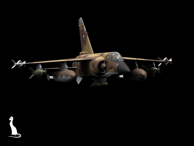 mirage f-1 kuwait scheme 3d model in fighter 3dexport dassault irak gulf war militaery aircraft 3D print model - Mito3D