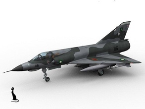 mirage iii e pakistan 3d model in bomber 3dexport dassault aircraft military fighter matra 3d print model - Mito3D