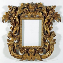 mirror classical carved frame 3d print model in bathroom 3dexport classic carving pattern vintage antique silver baroque modern renaissance bedroom reflection rococo furniture misc ornament decoration pictureframe acccesory 3d print model - Mito3D