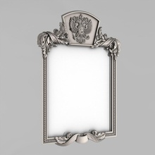 mirror frame 60 decor carved russia 3d print model - Mito3D