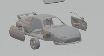 mitsubishi davet et 3d yazdır model in araç 3dexport scx ölçülü döküm sıcak tekerlekler yuva slotcar araba arabalar oyuncak oyuncaklar juguetes tutulma rallyart yukarıda 350z 240z aygır 3d print model - Mito3D