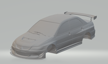 mitsubishi lancero ev0 ix 3d impresión modelo in vehículo 3dexport fundido presión espacio coches tragamonedas ruedas calientes coche vehiculo carrera rápido furioso 3d print model - Mito3D