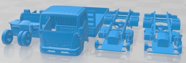 mitsubishi fuso canter guts tipper 2015 printable truck automotive slot scalextric tamiya rc miniz hobby micro diecast 3d print model - Mito3D