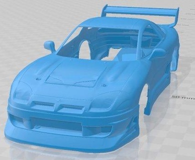 mitsubishi gto 1991 race printable body car 3d print model automotive slot scalextric tamiya rc miniz hobby micro 3d print model - Mito3D