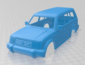 mitsubishi pajero montero vagón 1991 imprimible cuerpo coche vehiculo 3d impresión modelo in automotor 3dexport espacio scalextric tamiya rc miniz pasatiempo micro 3d print model - Mito3D