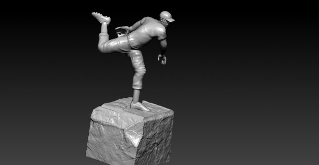 mlb baseball giocatore statua destop trofeo tazza 3d Stampa uomo 3D print model - Mito3D