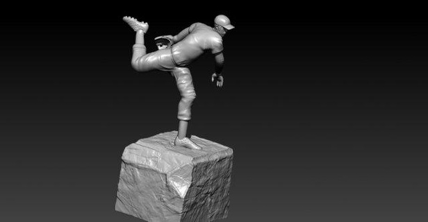 mlb beyzbol oyuncu heykel masa üstü ganimet Fincan 3d Yazdır adam 3d print model - Mito3D