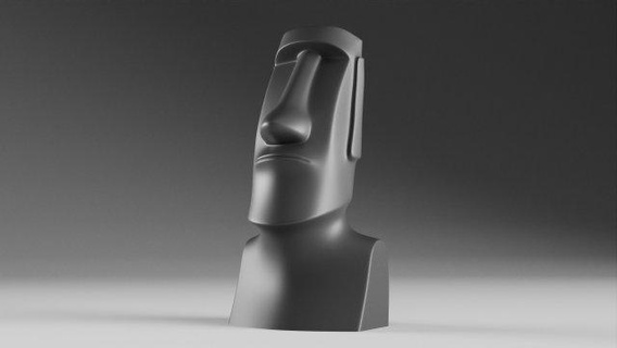 Moai Skulptur Ostern Insel Statue high quality Dekor uralt Replik Sammlerstück Souvenir polynesisch Kultur Symbol Stammes Miniatur Monument exotisch Geschichte 3d print model - Mito3D