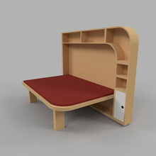 moblya yatak odası 3d print model - Mito3D