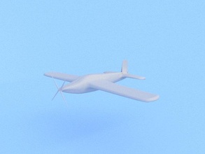modelo of aeronave utva 75 formación avión gratis 3d in deporte 3dexport piloto tándem escuela politécnica low poly lowpoly 3d print model - Mito3D