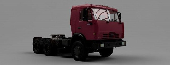 modèle kamaz 54115 3d impression in automobile 3dexport camions semi remorque échelle 1 43 plastique 3dprint 3dmodel stl 3d print model - Mito3D