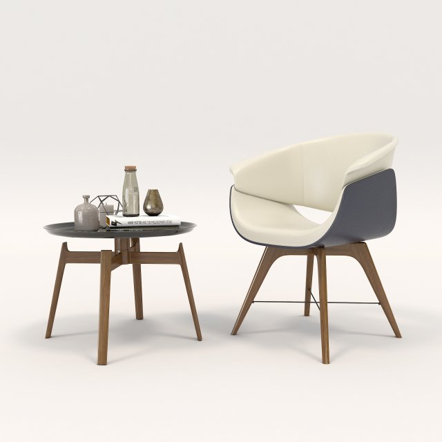 modern koltuk tasarım Ayarlamak 3 oturma yeri sandalyeler çağdaş mobilya sandalye konfor lüks vray 3d masa kanepe Rahatlayın Odun dekorasyon deri dekor 3D print model - Mito3D