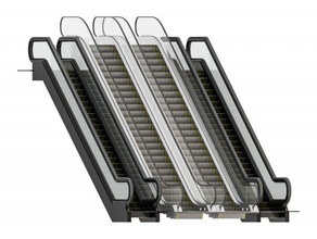 modern elevator escalator 3d model in 3dexport 3d print model - Mito3D