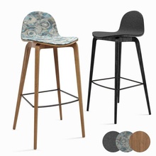 moderno mobilia impostato 504 sgabelli legna legno metallo sedie contemporaneo divano tessuto colore bianca blu grigio 3d print model - Mito3D