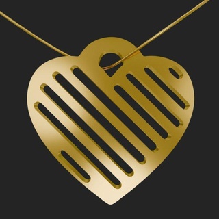 modern heart pendant design necklaces necklace jewellery jewellerydesign love valentine beauty earring golden diamond fashion 3d print model - Mito3D
