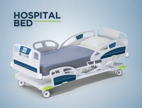 moderno hospital cama 3d modelo in médico equipo 3dexport paciente salud enfermo emergencia medicamento ciencias silla ruedas cirugía uci sala intensivo laboratorio operación 3d print model - Mito3D