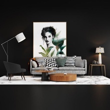 moderno interior set91 vivo conjunto café tabela pintura decoração 3d print model - Mito3D