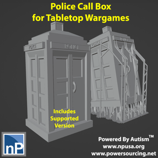 modern marvels - november 2023 police call box free sci-fi tardis scifi terrain 3d print model - Mito3D