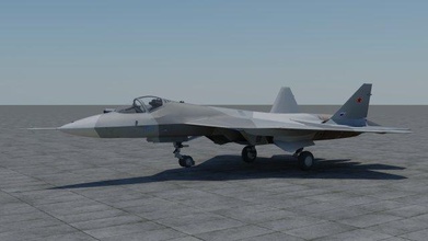 modern multi-purpose aircraft su-50 3d model in fighter 3dexport military equipment aerodynamic engines speed aviation 3d print model - Mito3D