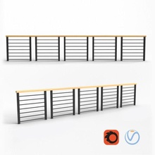 modern railing free 3d model in miscellaneous 3dexport balcony fence 3d print model - Mito3D