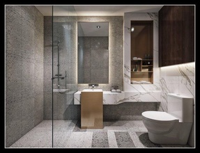 moderne toilette salle bains 3dmax 3d print model - Mito3D
