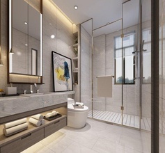 modern toilet bathroom 3dmax 3d print model - Mito3D