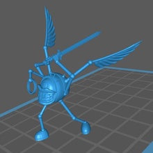 modron - monodrone geometric warrior free 3d print model in board games 3dexport dnd dungeons dragons law order creature warhammer monster sphere 3d print model - Mito3D
