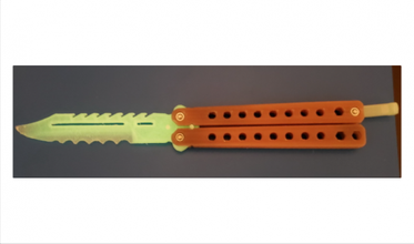 modular butterfly knife remix 3d print model in toys 3dexport 3dprint 3dprinting 3d print model - Mito3D