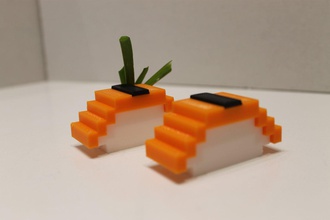 modular nigiri seetang sushi 3d drucken modell 3dexport sushi2 japan japanisch lebensmittel lego restaurant meeresalgen japanese style chinese modularität construction 3d print model - Mito3D