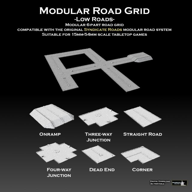 modular road grid roads a