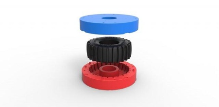 mofo diecast sherp pneu escala 1 10 sherpatv sherptire molde estrada terreno brinquedo 3d print model - Mito3D