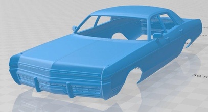 monaco sedan 1972 imprimível corpo carro 3d impressão modelo in automotivo 3dexport fenda escalextrico tamiya rc miniz passatempo micro 3d print model - Mito3D