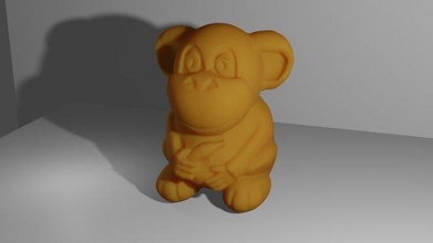 monkey figurine ussr banana 3d print model - Mito3D