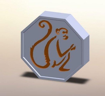 scimmia talismano jackie chan avventure 3d print model - Mito3D