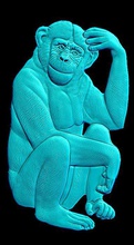 monkey monkey 3d print model - Mito3D